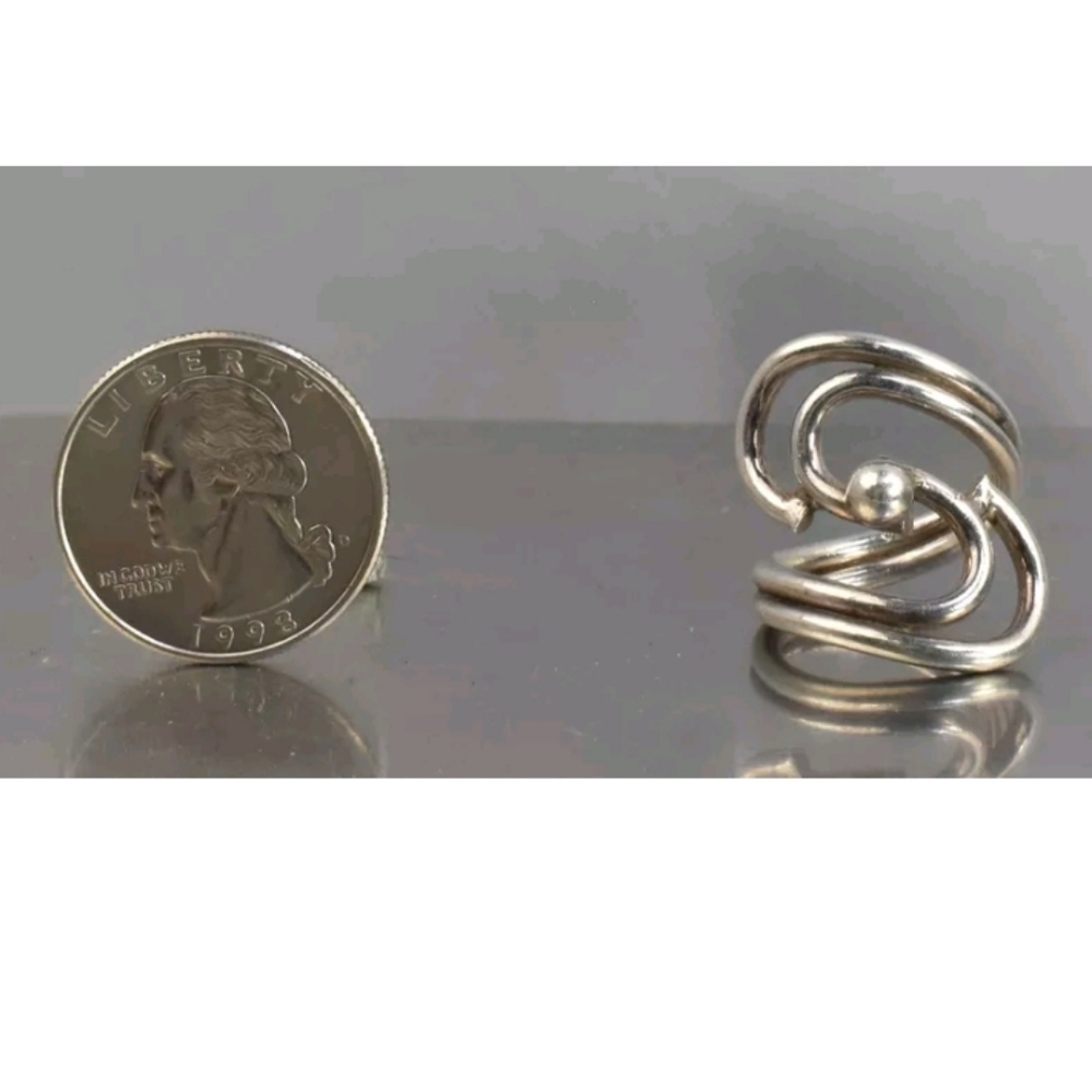 Artisan Sterling Handcrafted Unique Ring Size 7 - image 4
